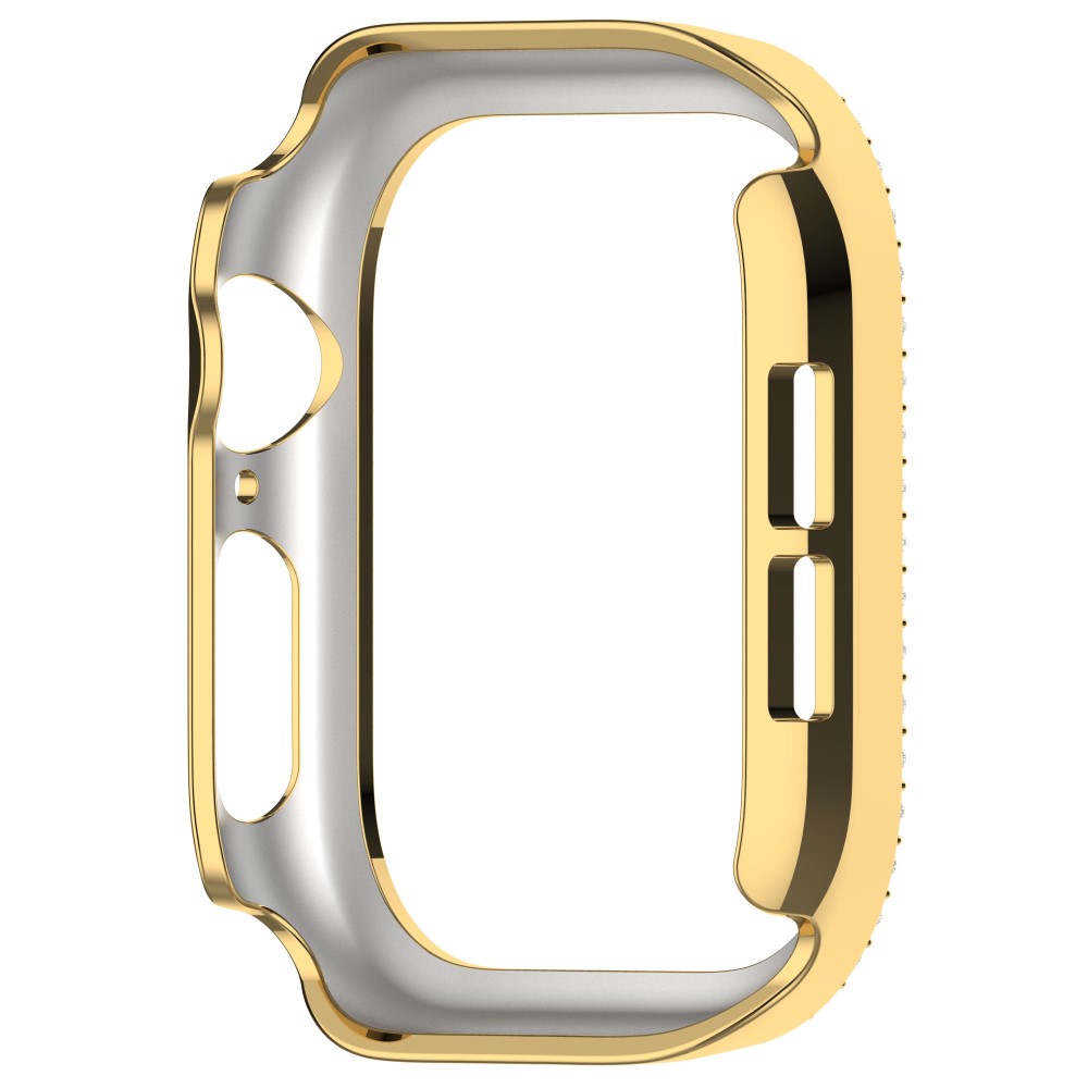 Apple Watch 10 42 mm Skal Rhinestone Guld