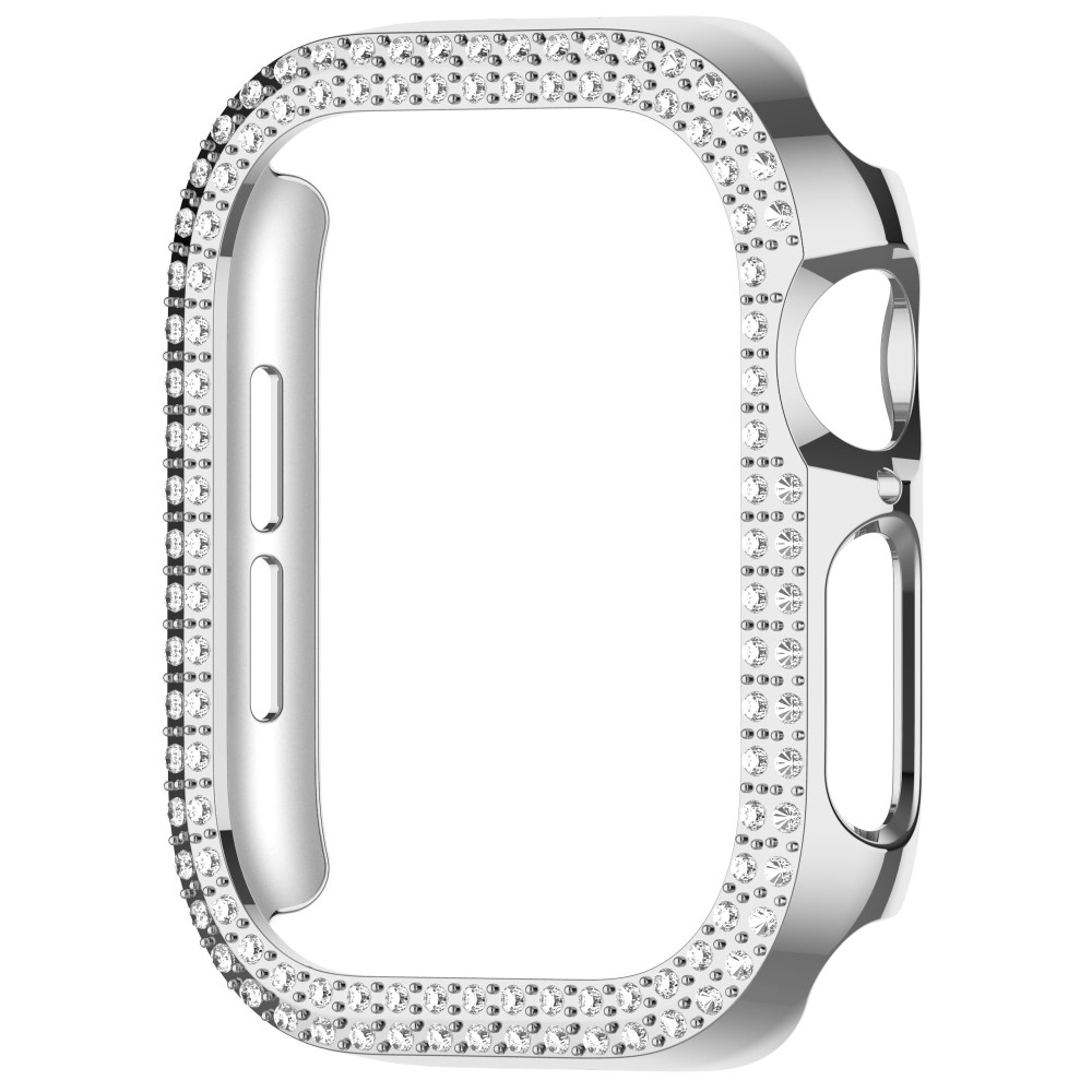 Apple Watch 10 46 mm Skal Rhinestone Silver