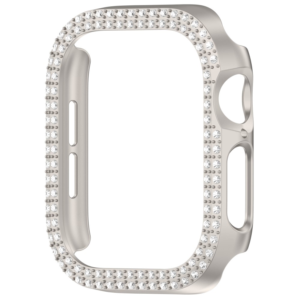 Apple Watch 10 46 mm Skal Rhinestone Grå