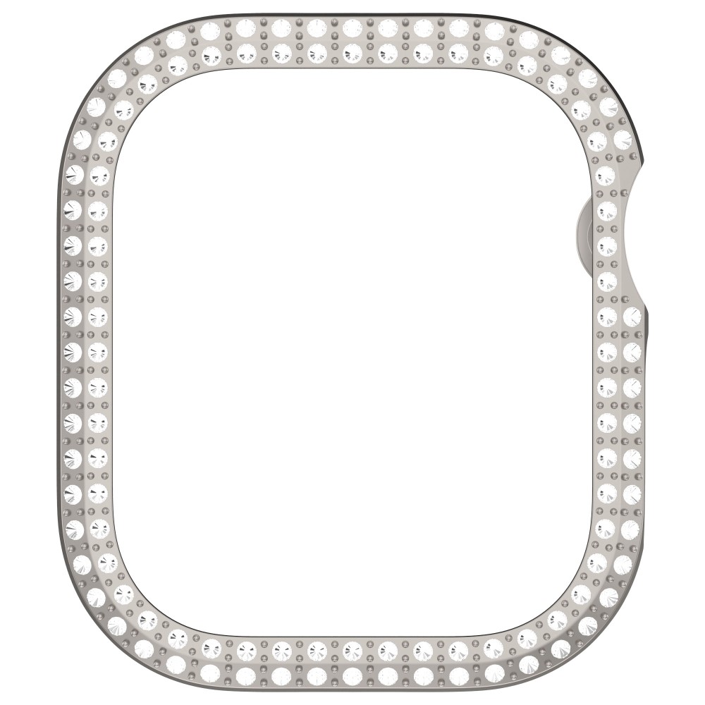 Apple Watch 10 46 mm Skal Rhinestone Grå