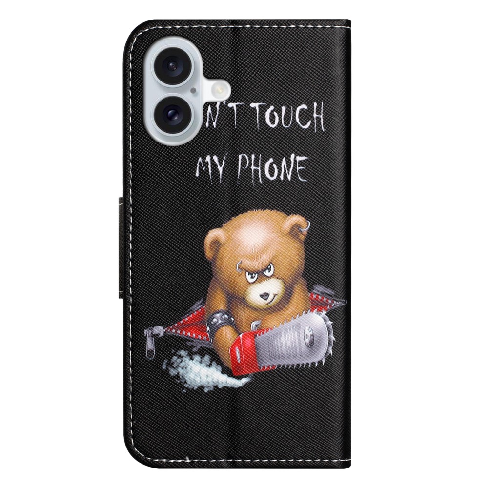 iPhone 16 Plus Fodral Med Tryck Dont Touch Bear