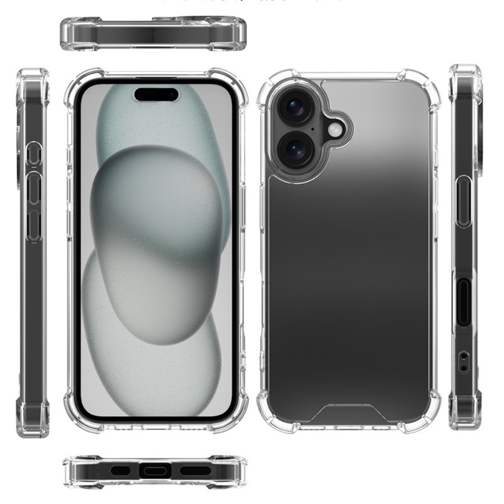 iPhone 16 Plus Skal Shockproof Transparent