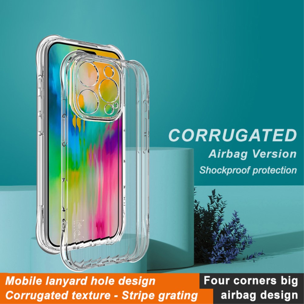 IMAK iPhone 16 Pro Max Skal Shockproof TPU Transparent