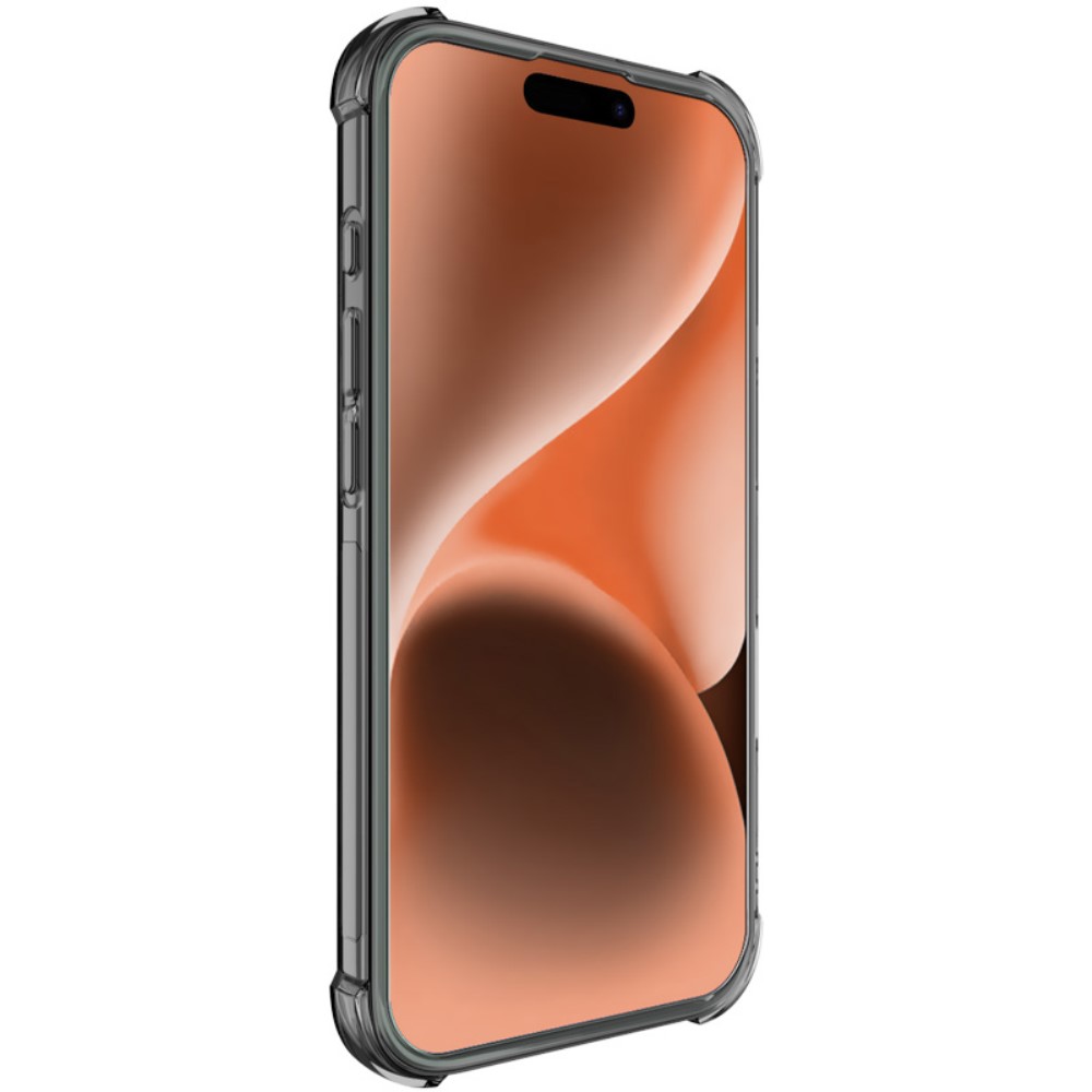 IMAK iPhone 16 Pro Skal Shockproof TPU Tonad Svart