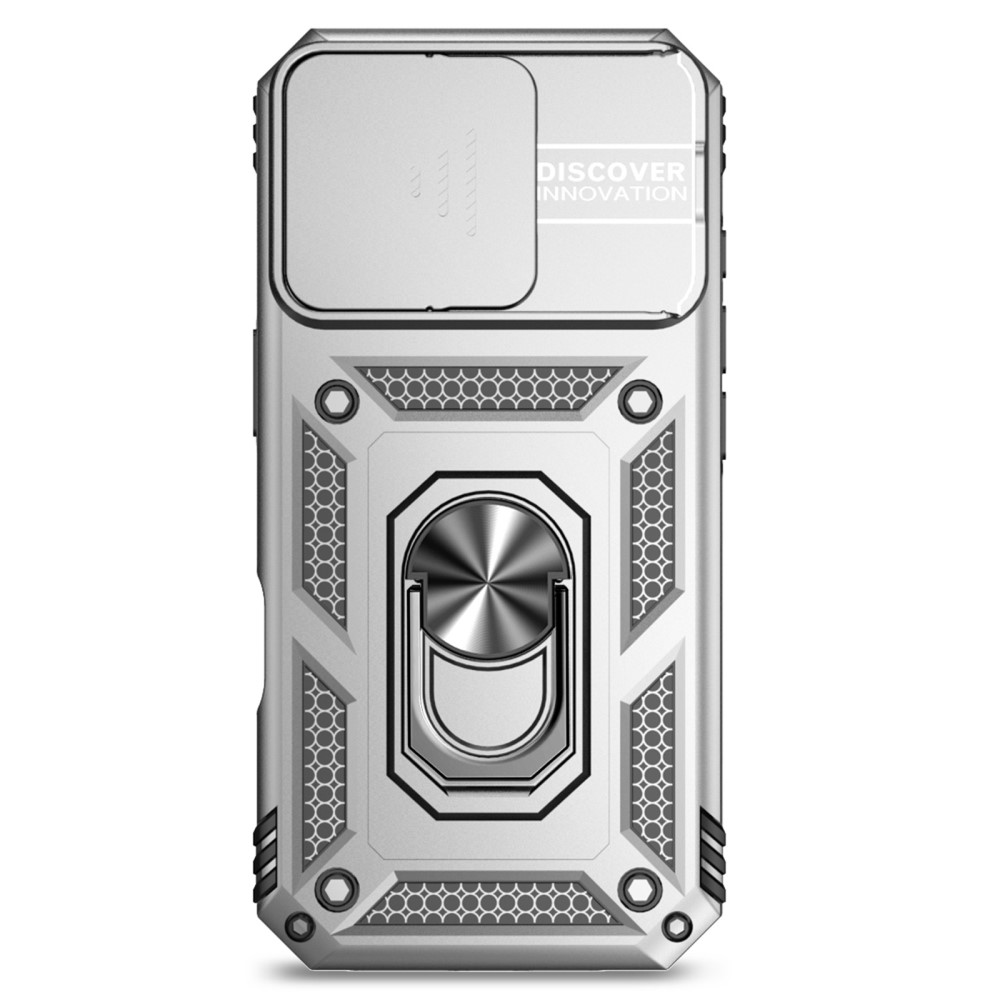 iPhone 16 Pro Skal CamShield Ring Hybrid Silver