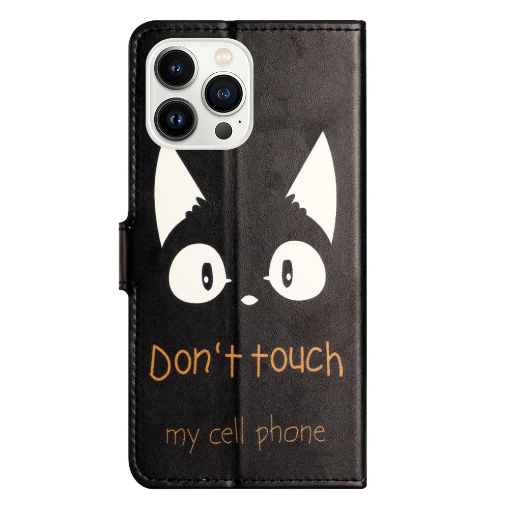 iPhone 16 Pro Fodral Med Tryck Dont Touch Katt