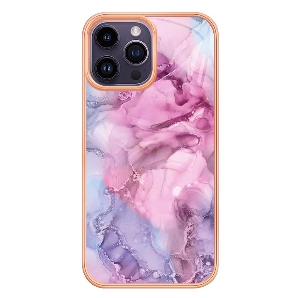 iPhone 16 Pro Skal TPU Marmor Rosa