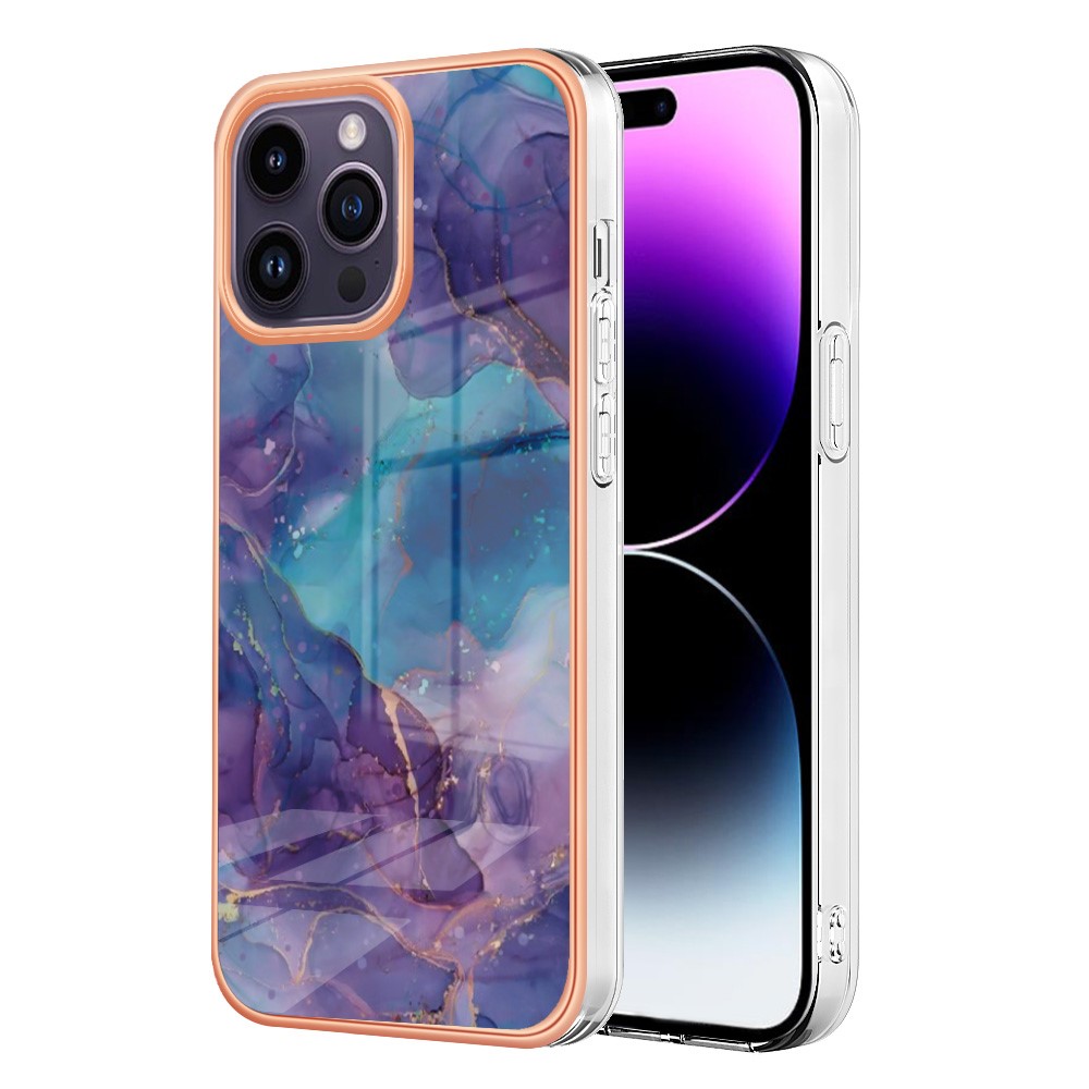 iPhone 16 Pro Max Skal TPU Marmor Lila