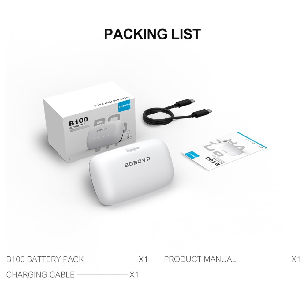 BOBOVR 10000 mAh B100 Batteripaket För BOBOVR S3 Pro