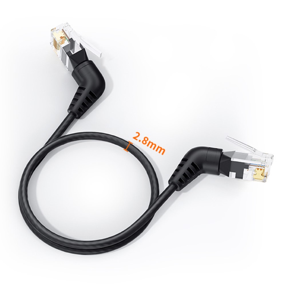 CableCreation 2 m Cat6a RJ45 Nätverkskabel Svart