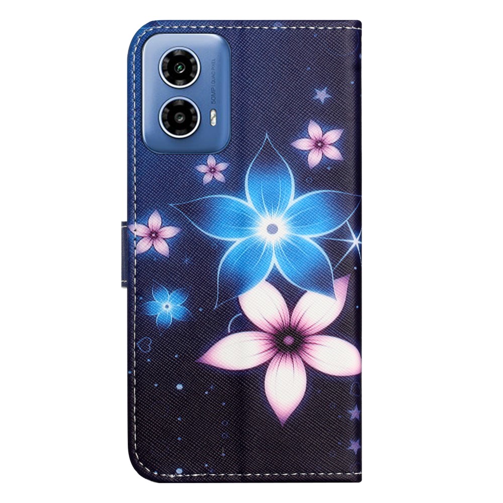 Motorola Moto G35 5G Fodral Med Tryck Blommor