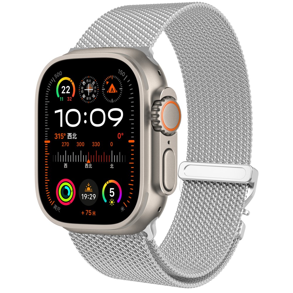 Apple Watch 38/40/41/42 mm Klockarmband Milanese Silver