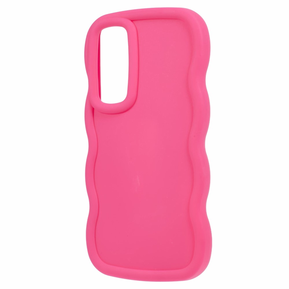 Samsung Galaxy S25 Mobilskal Wavy Rosa