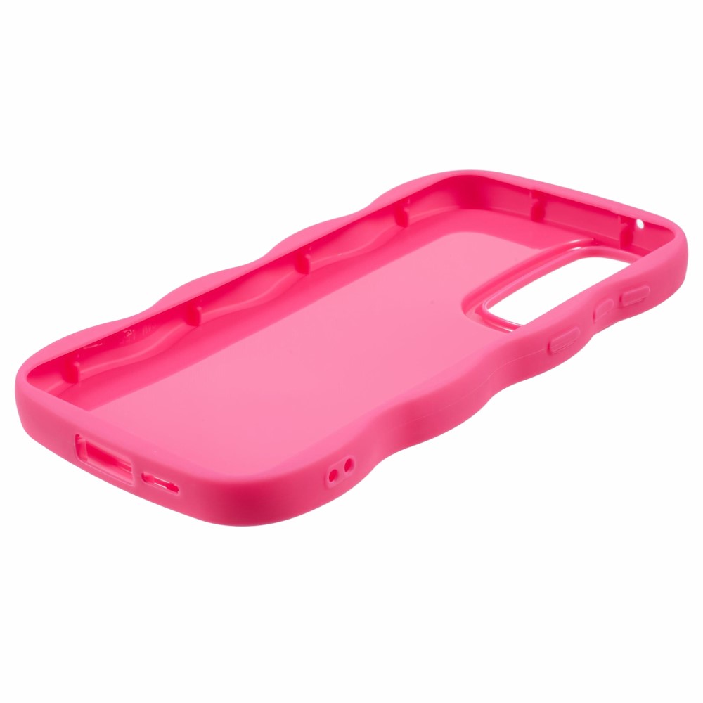 Samsung Galaxy S25 Mobilskal Wavy Rosa