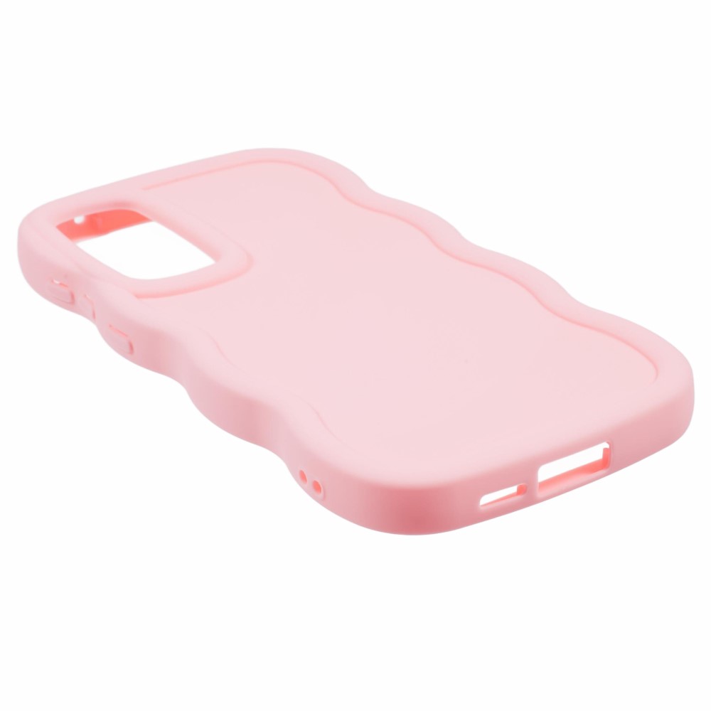 Samsung Galaxy S25 Mobilskal Wavy Ljus Rosa