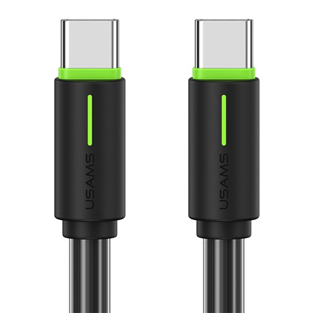 USAMS 1m 60W USB-C - USB-C Kabel Svart