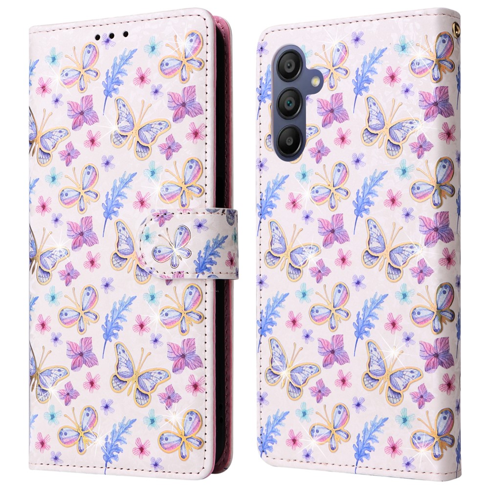 Samsung Galaxy A16 Fodral RFID Fjärilar / Blommor