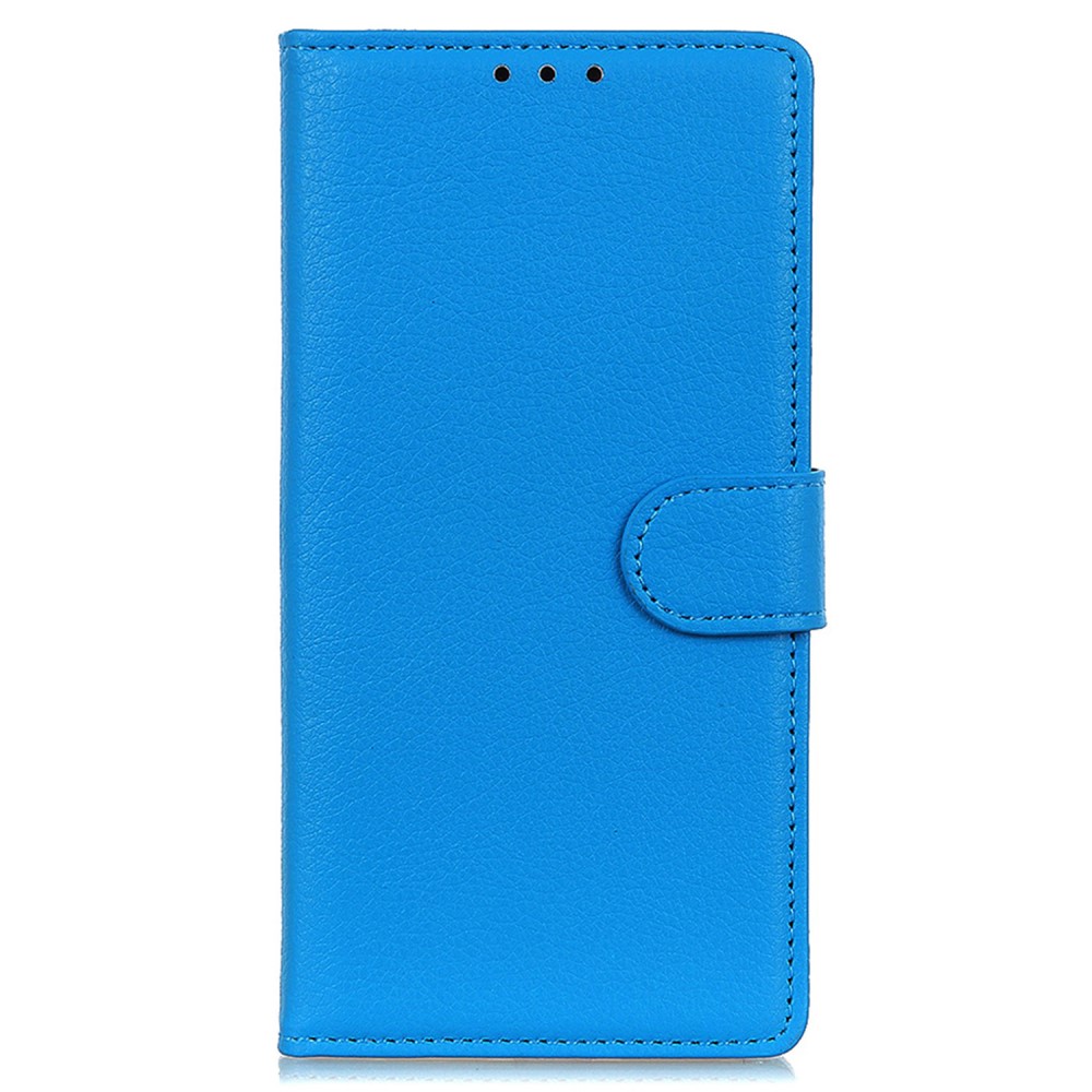 Xiaomi Redmi 14C Fodral Litchi Läder Blå