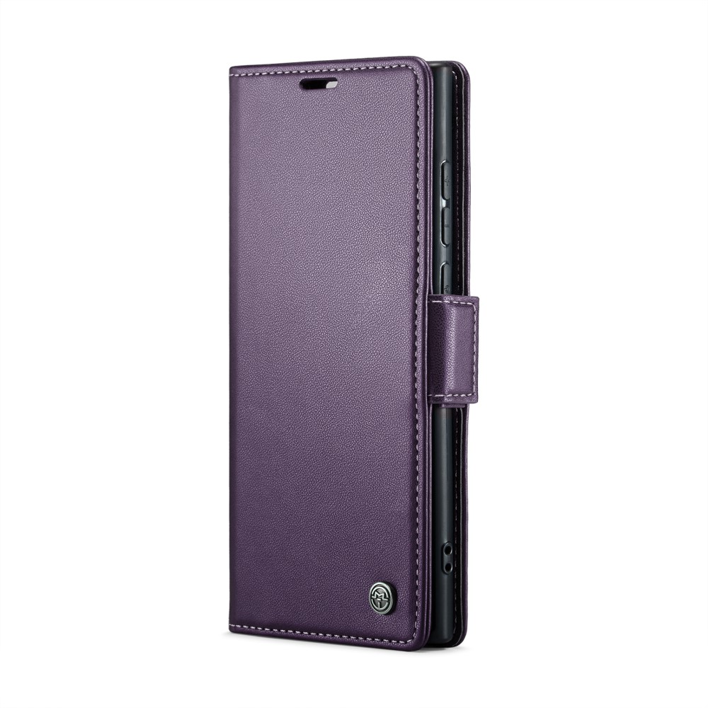 CASEME Galaxy S25 Ultra Fodral RFID Slim Läder Lila