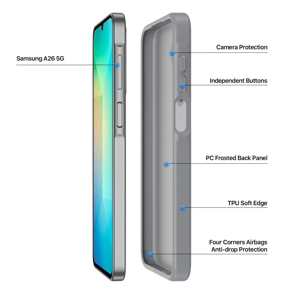 DUX DUCIS Galaxy A16 / A26 5G Skal Yind Series Matt Grå