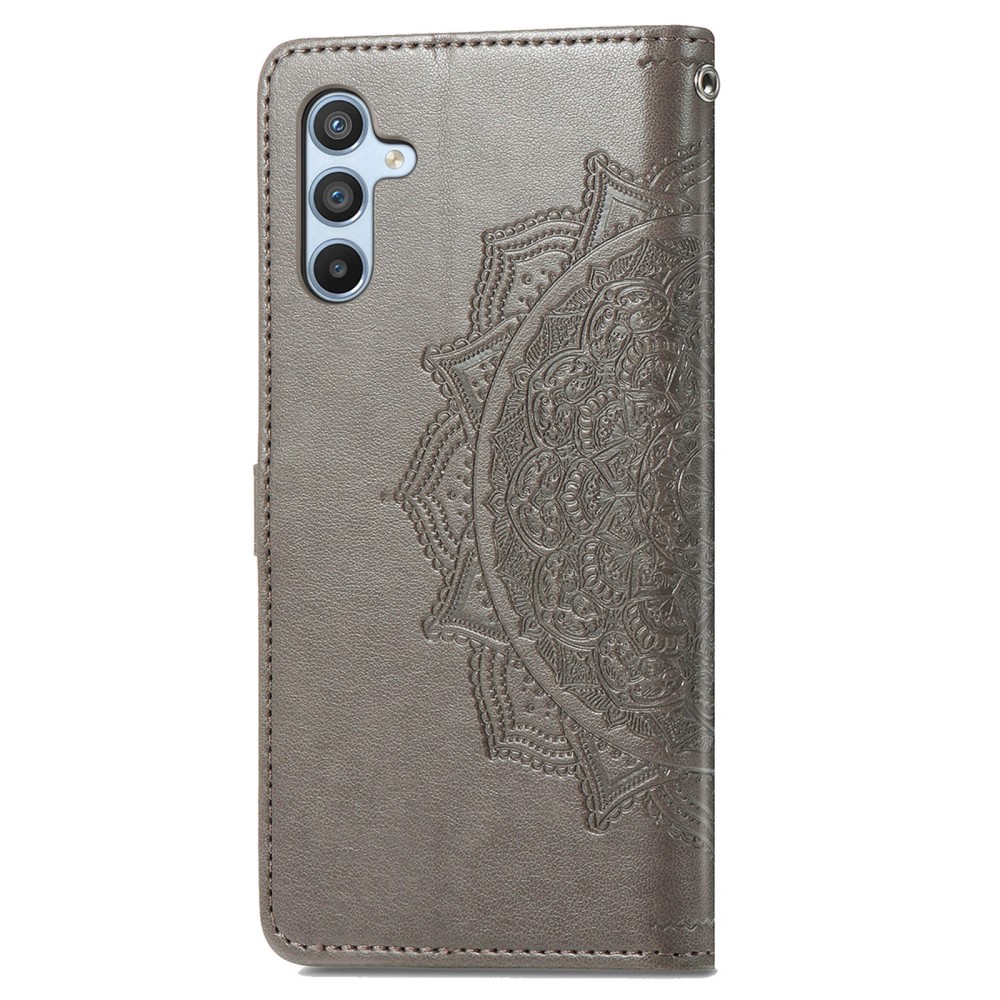 Samsung Galaxy A36 5G/A56 5G Fodral Mandala Läder Grå