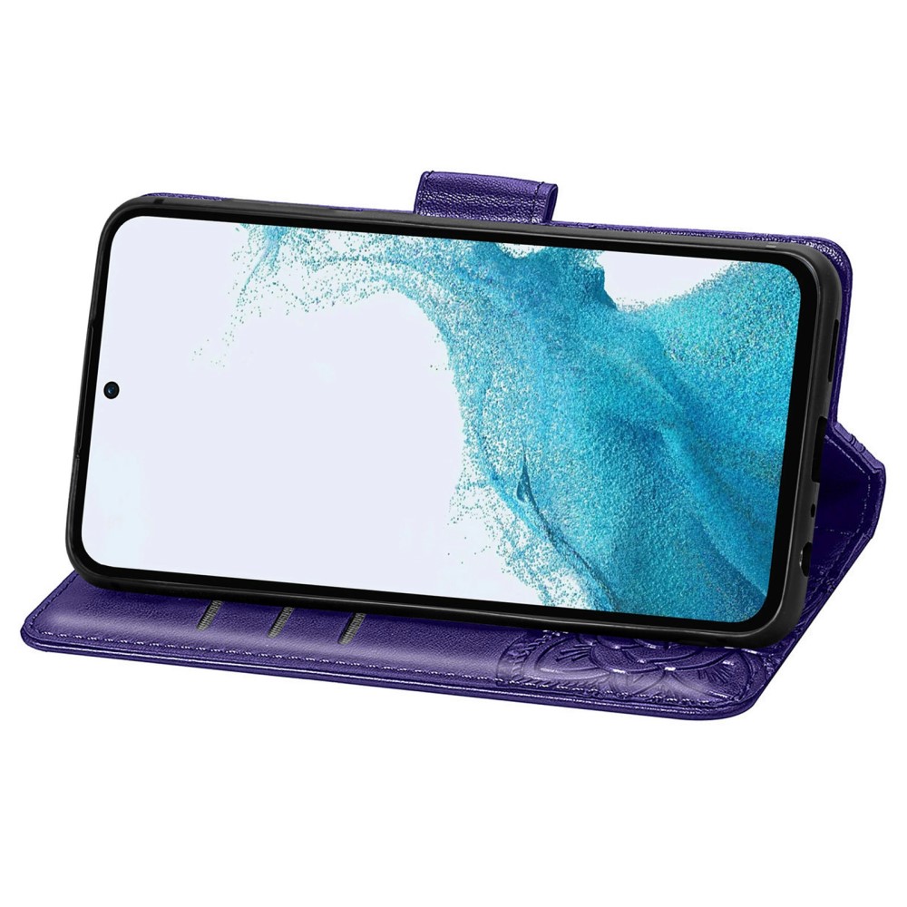 Samsung Galaxy A36 5G / A56 5G Fodral Fjäril Tryck Mörk Lila