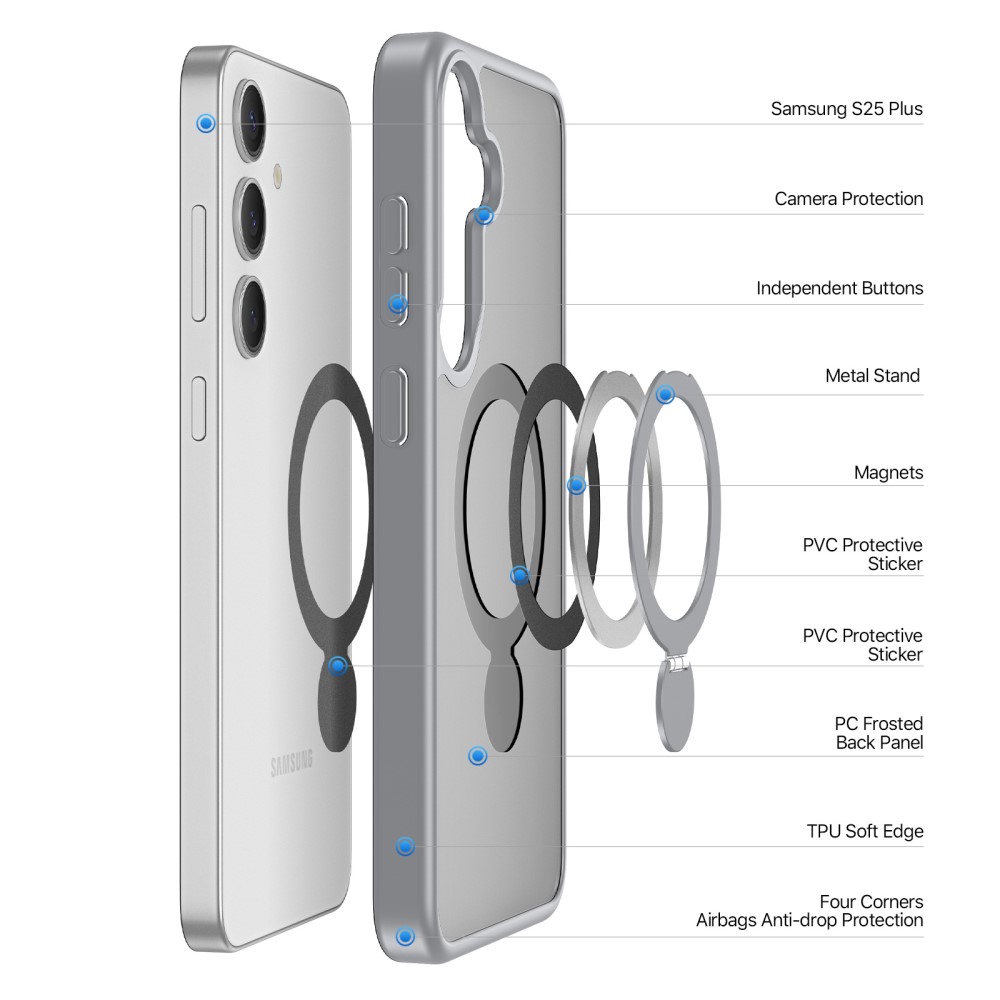 DUX DUCIS Galaxy S25 Plus Skal MagSafe Kickstand Yind Series