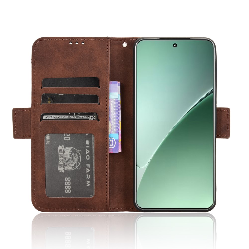 Xiaomi 15 Fodral Med Avtagbart Kortfodral Brun