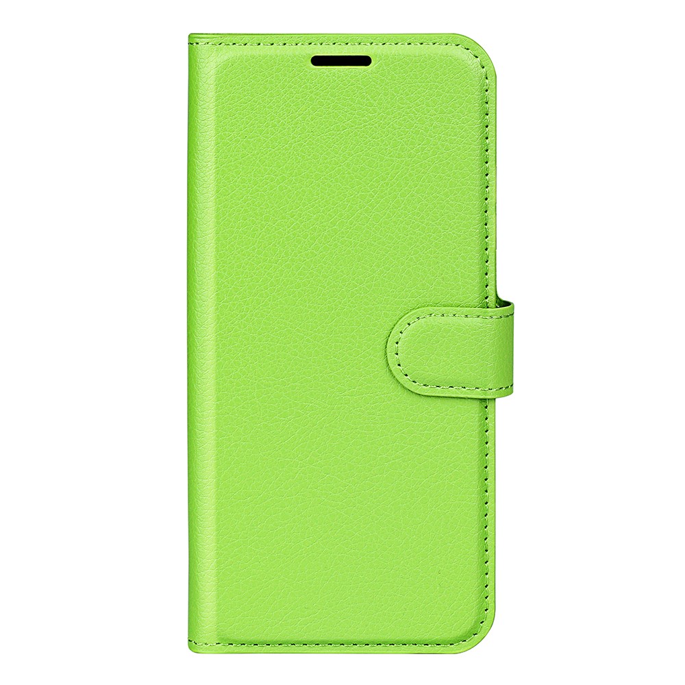 Google Pixel 9a Fodral Litchi Läder Grön