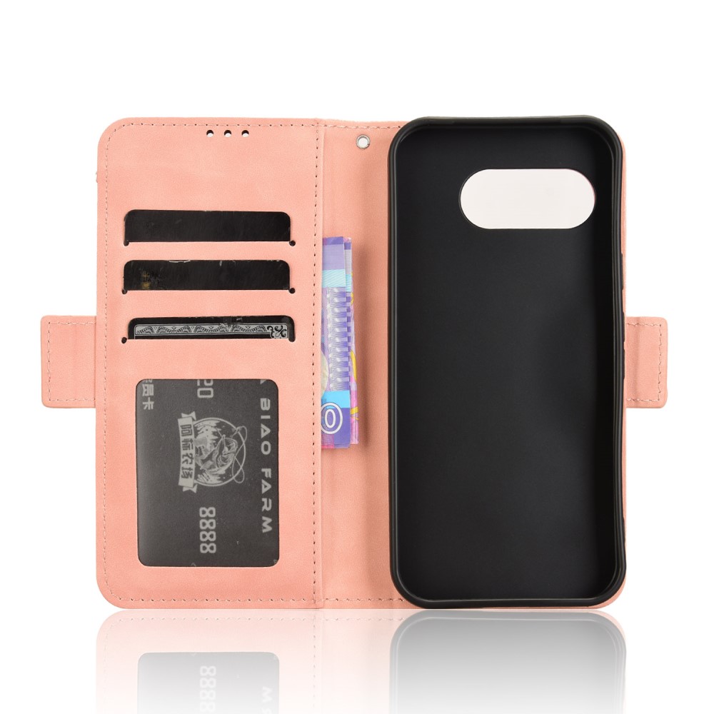 Google Pixel 9a Fodral Med Avtagbart Kortfodral Rosa
