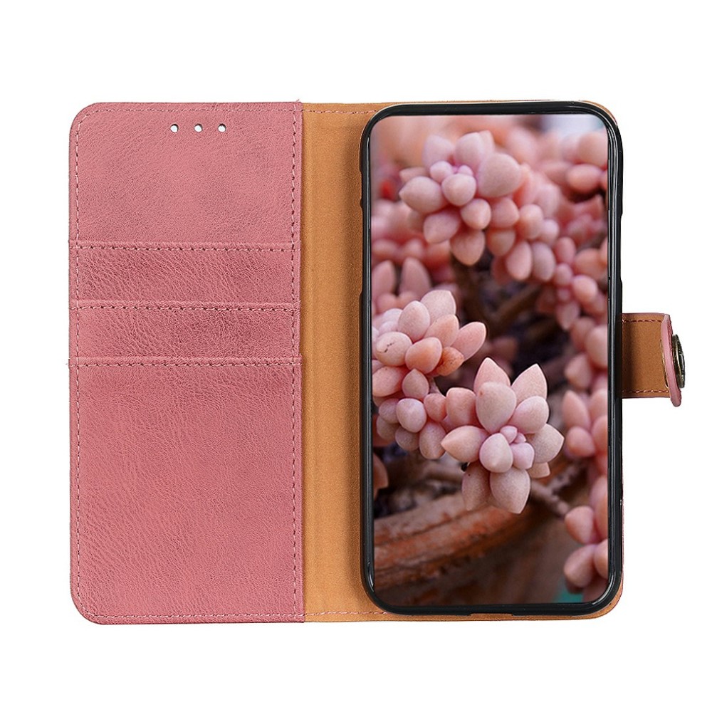 KHAZNEH Google Pixel 9a Fodral Läder Rosa