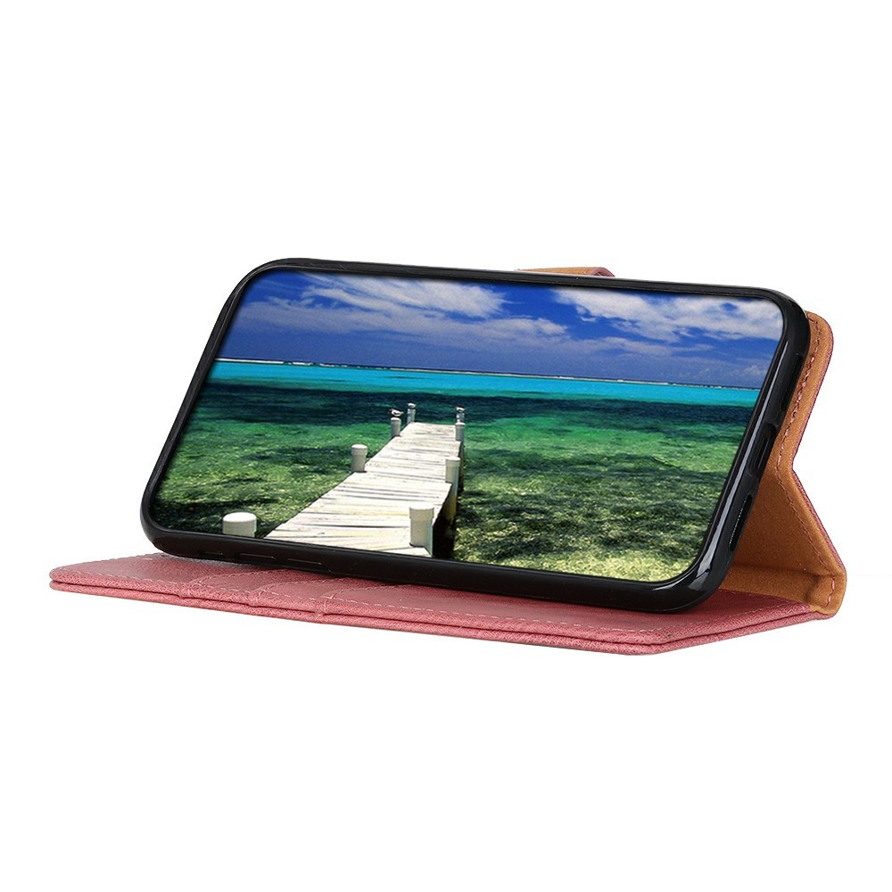 KHAZNEH Google Pixel 9a Fodral Läder Rosa