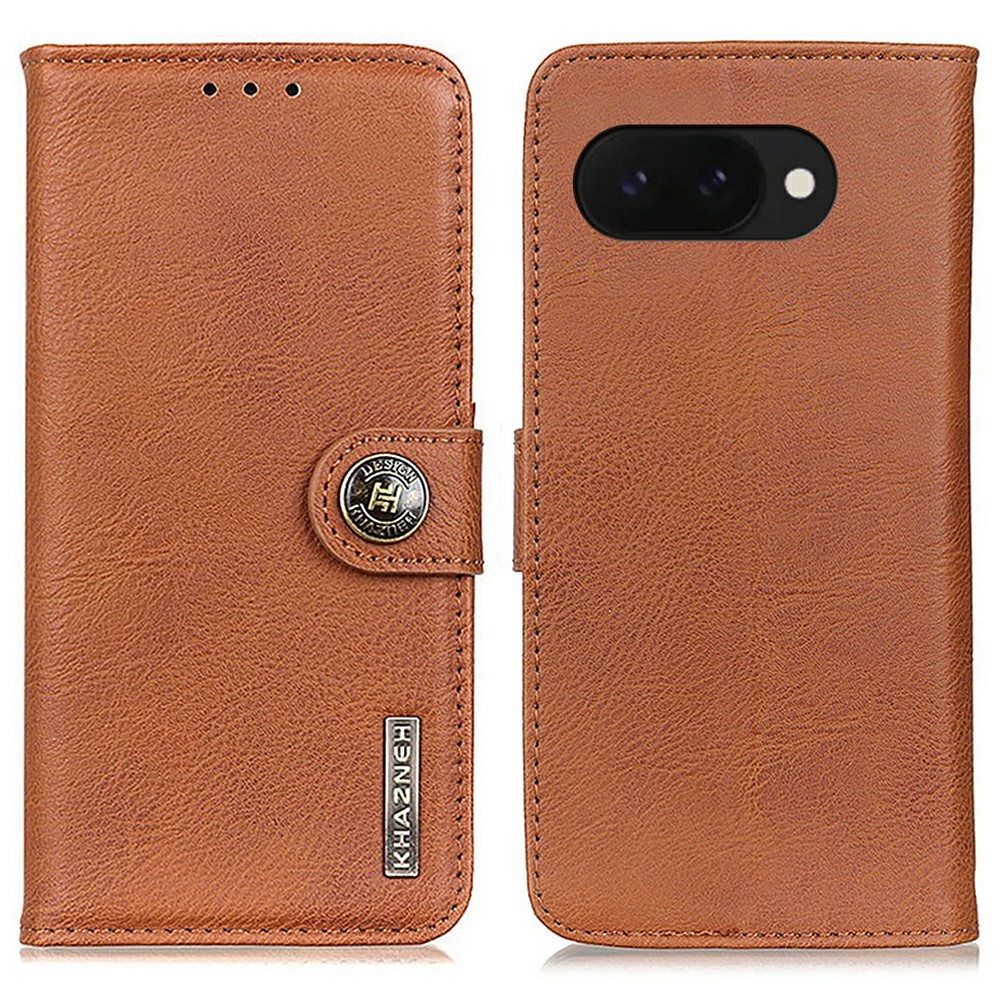 KHAZNEH Google Pixel 9a Fodral Läder Brun