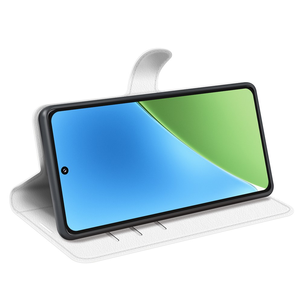 Xiaomi 15 Fodral Litchi Läder Vit