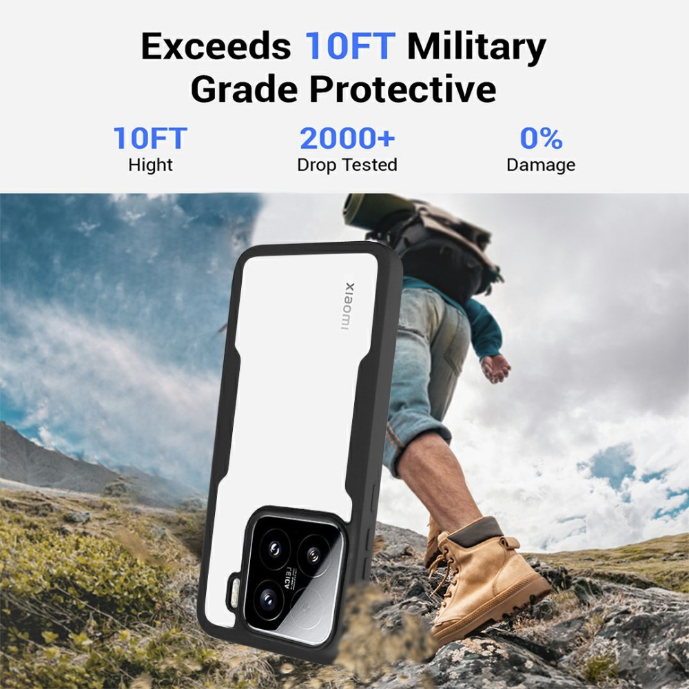 Xiaomi 15 Skal 360° Hybrid Defense Svart