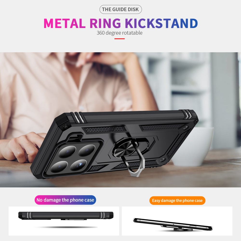 Xiaomi 15 Skal Shockproof Hybrid Ring Svart
