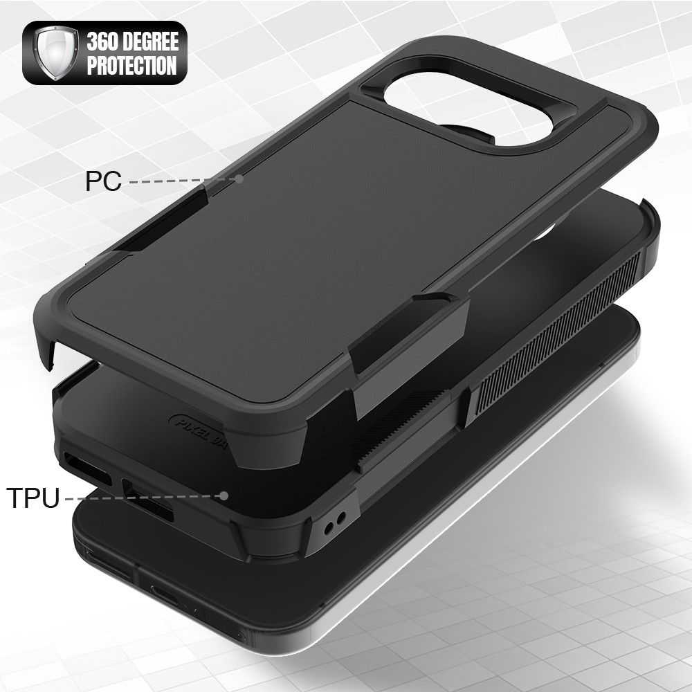 Google Pixel 9a Skal Extreme Shockproof Hybrid Svart