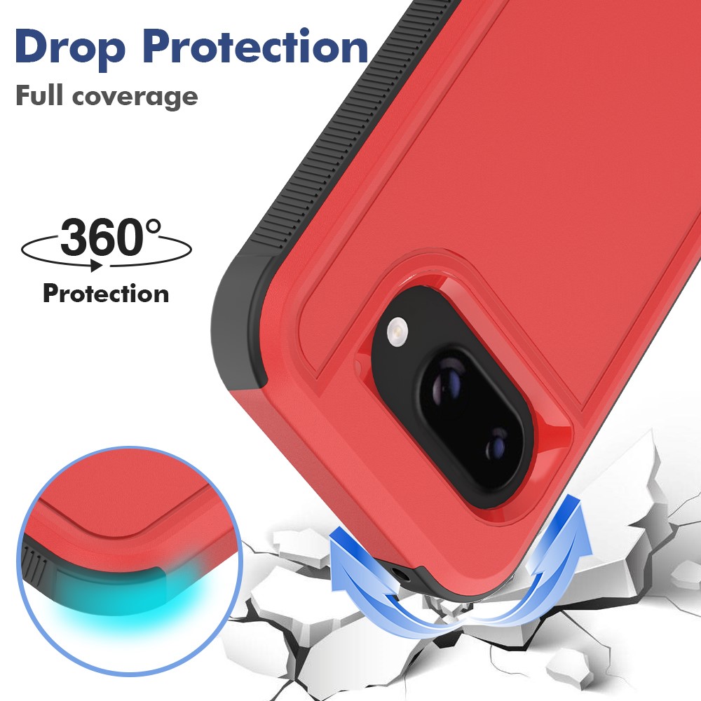Google Pixel 9a Skal Extreme Shockproof Hybrid Röd