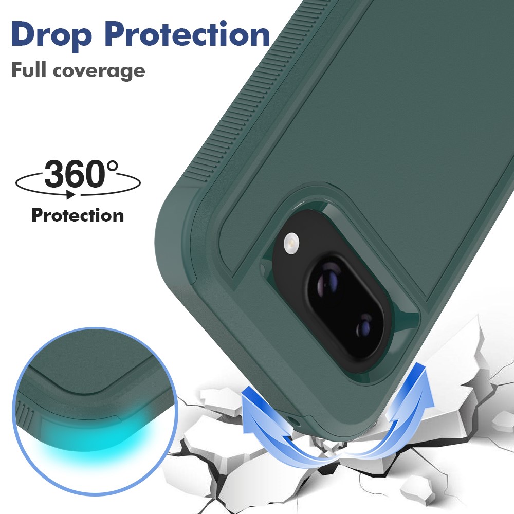 Google Pixel 9a Skal Extreme Shockproof Hybrid Grön