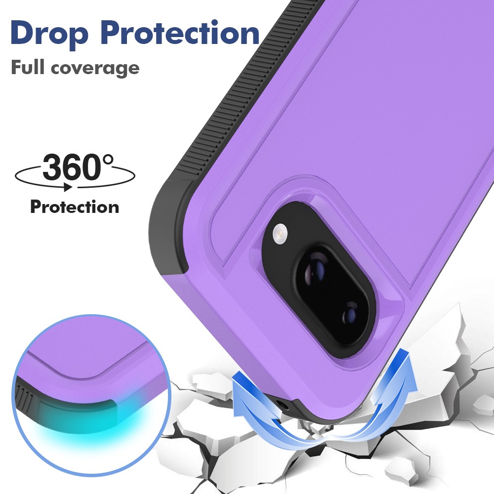 Google Pixel 9a Skal Extreme Shockproof Hybrid Lila