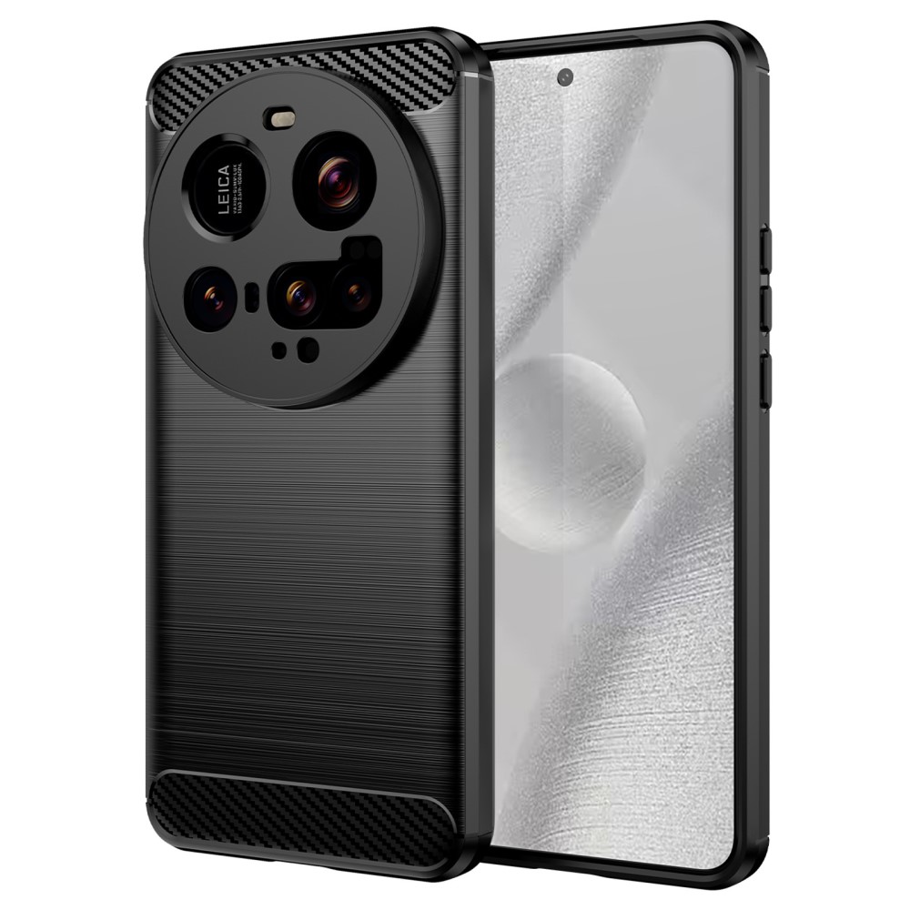 Xiaomi 15 Ultra Skal Borstad Stål Textur Svart