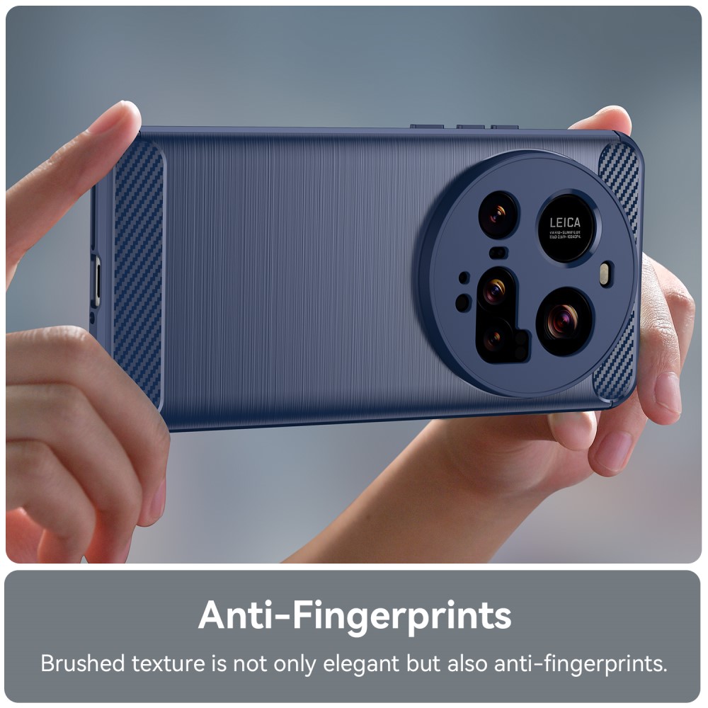 Xiaomi 15 Ultra Skal Borstad Stål Textur Blå