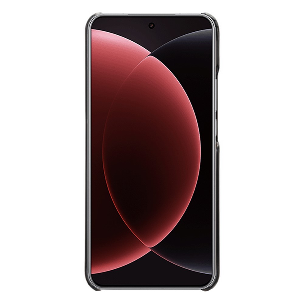 Xiaomi 15 Ultra Läderbelagt Skal Med Kortfack Svart