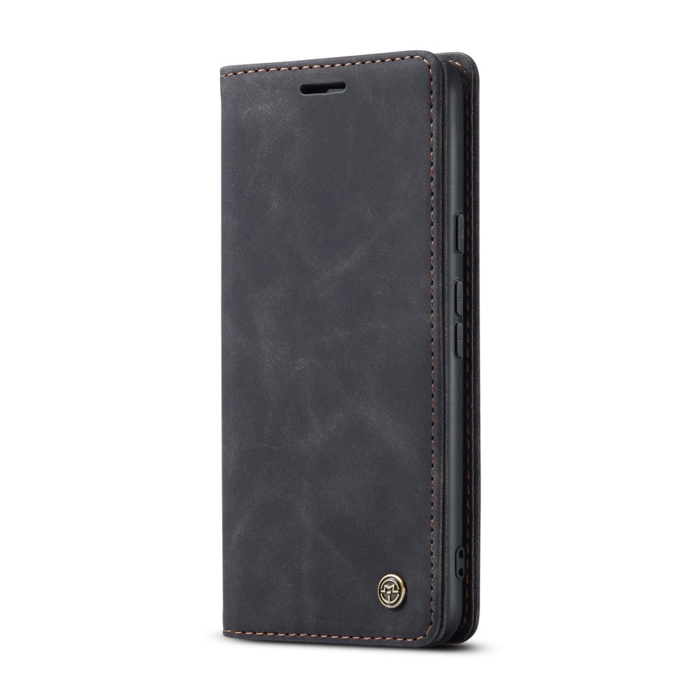 CASEME Google Pixel 9a Fodral Flip Retro Läder Svart