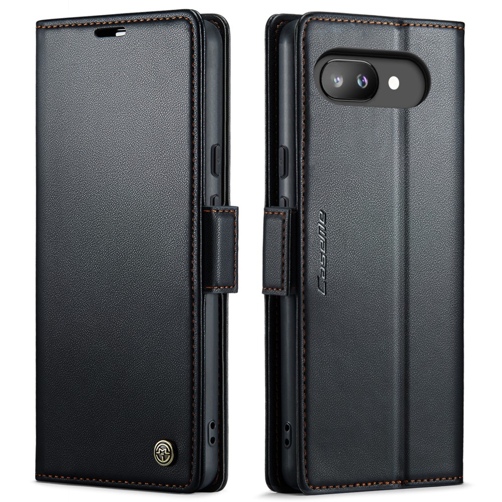 CASEME Google Pixel 9a Fodral RFID Läder Svart