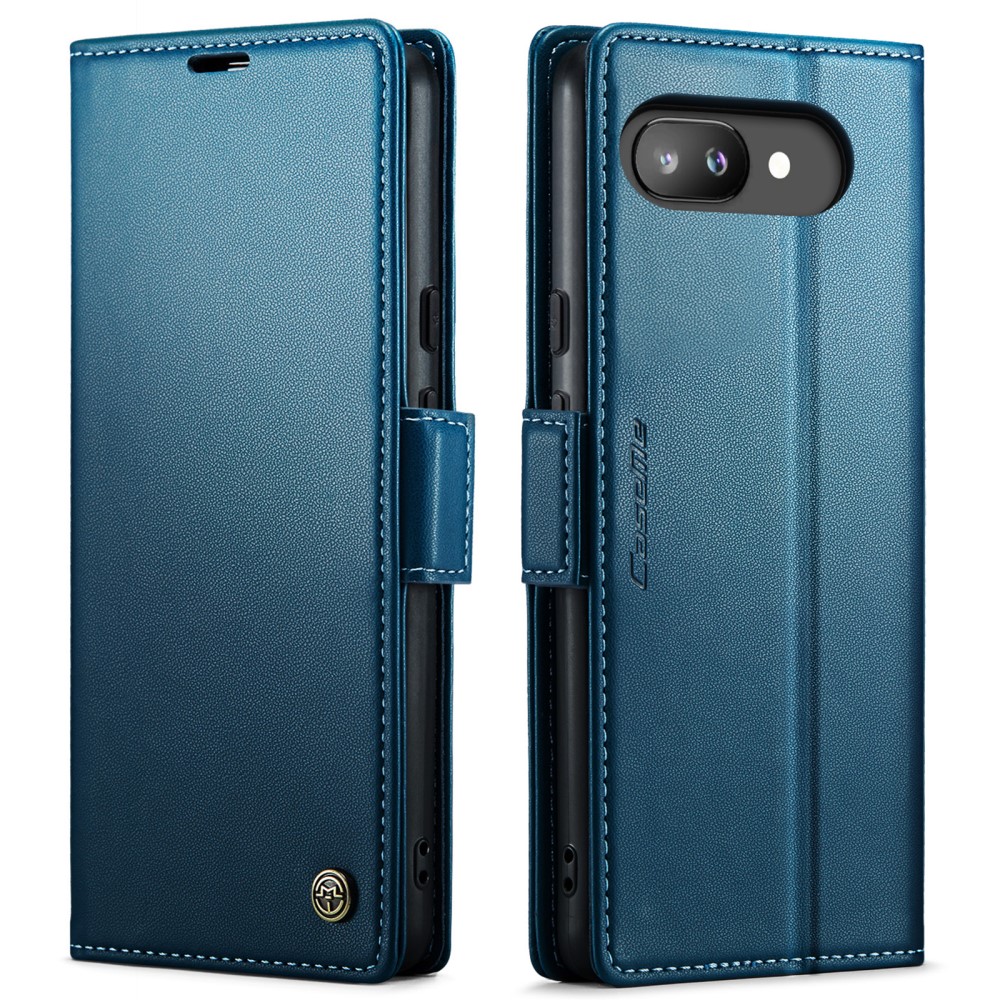 CASEME Google Pixel 9a Fodral RFID Läder Blå