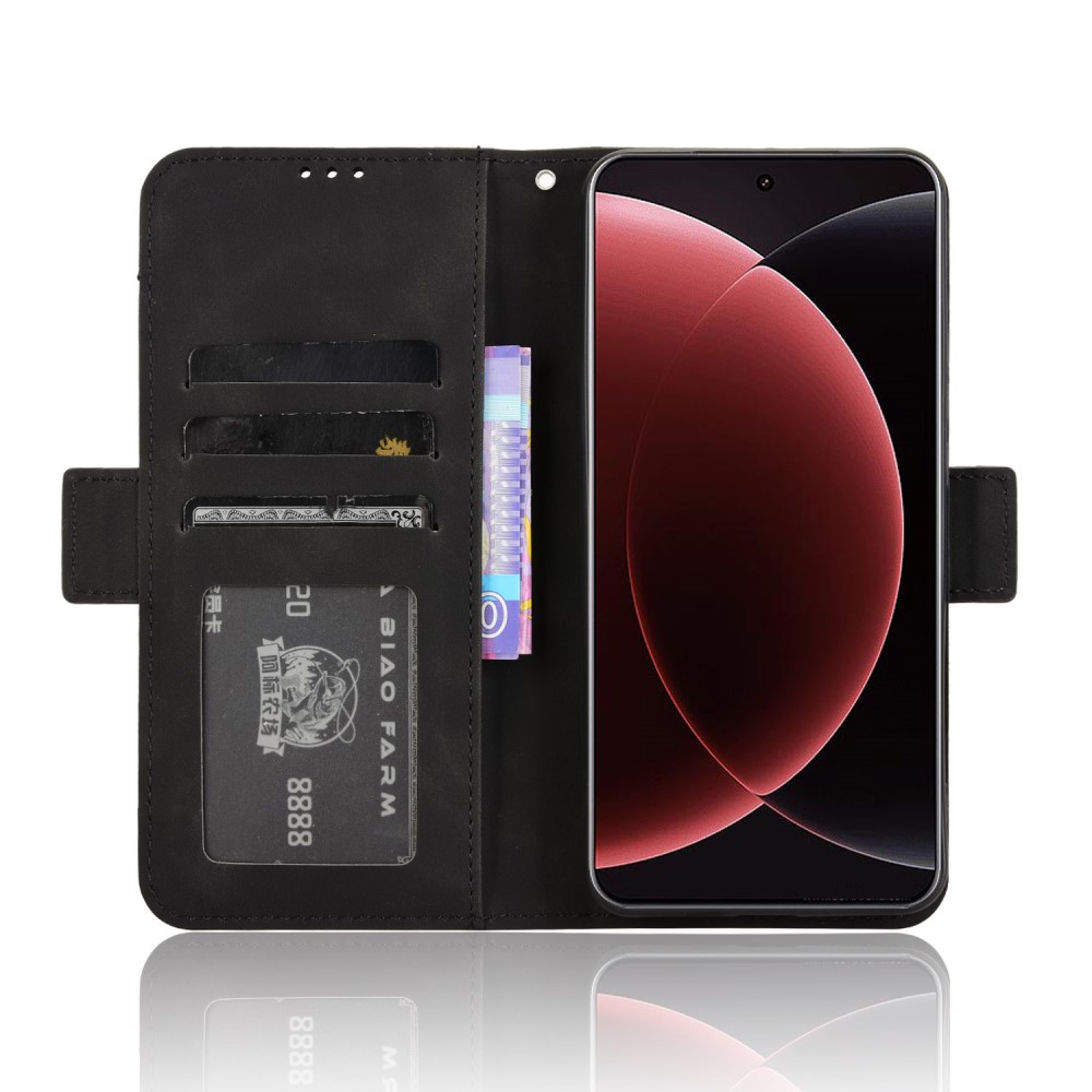 Xiaomi 15 Ultra Fodral Med Avtagbart Kortfodral Svart