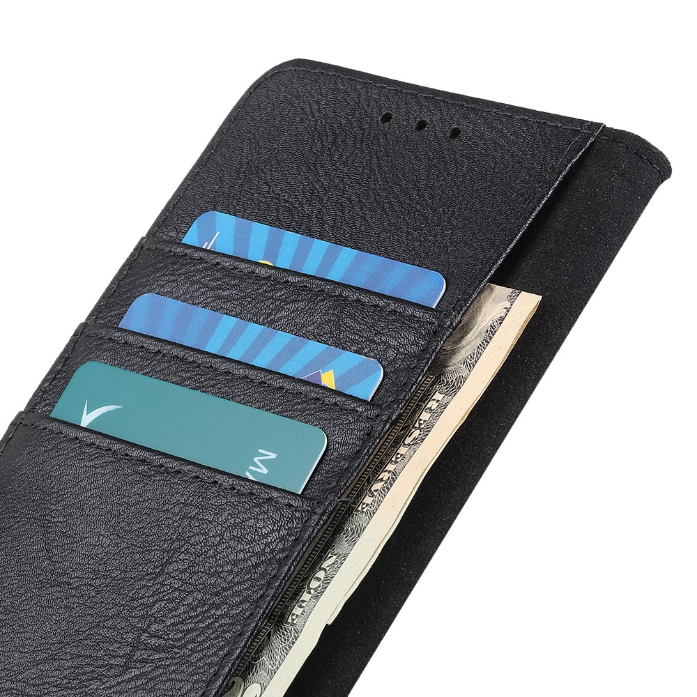 KHAZNEH Samsung Galaxy S25 Edge Fodral Läder Svart