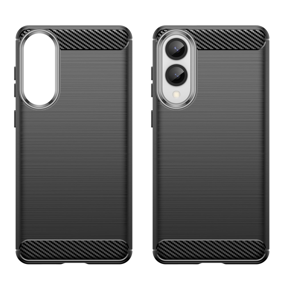 Samsung Galaxy S25 Edge Skal Borstad Stål Svart
