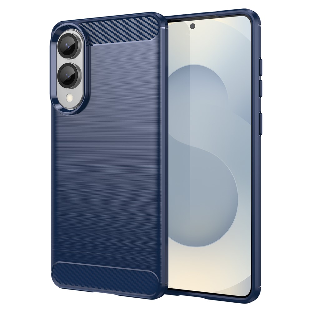 Samsung Galaxy S25 Edge Skal Borstad Stål Blå